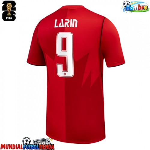 Camiseta Canadá Cyle Larin #9 Primera Equipación Replica Mundial 2026 mangas cortas